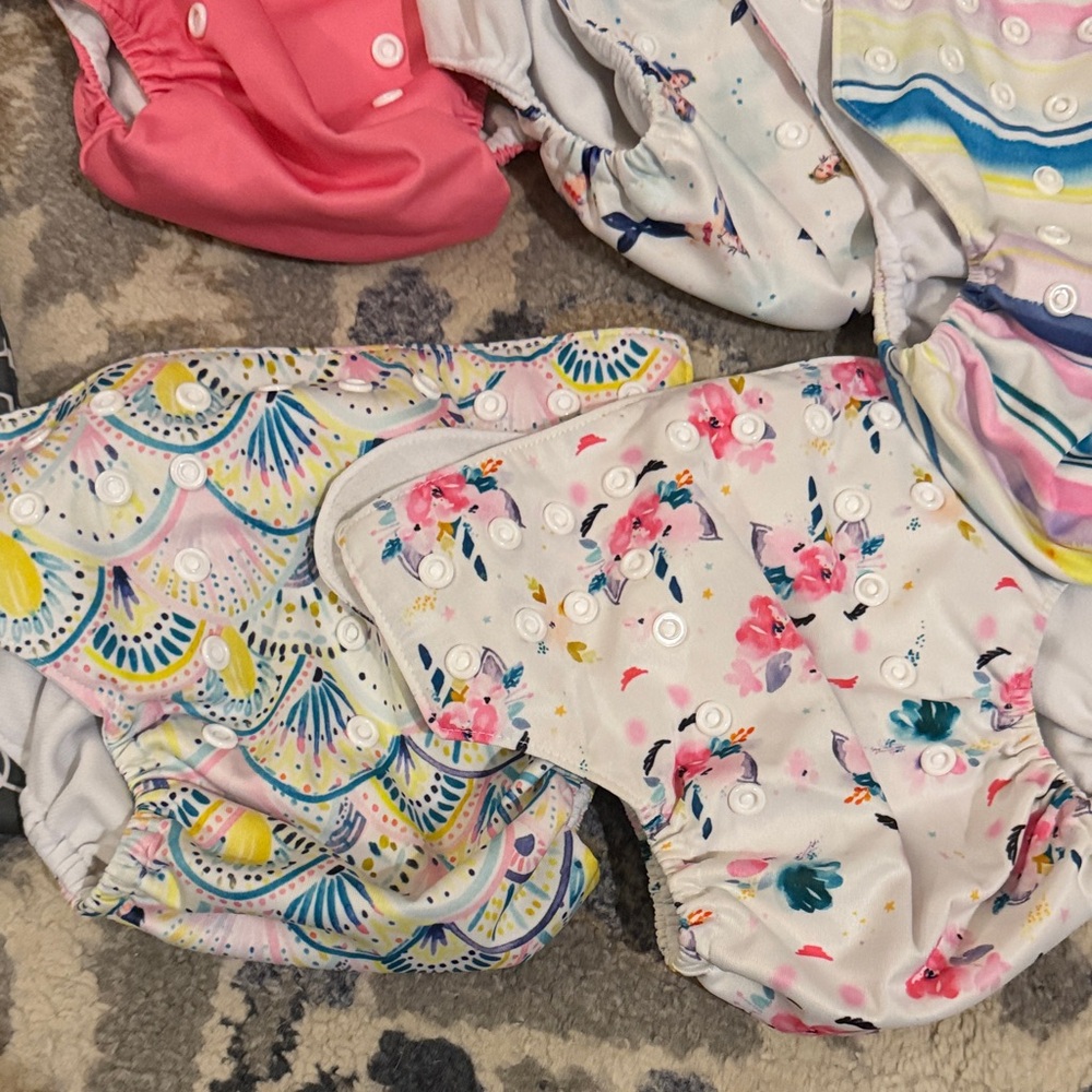 Vibrant Patterned Diaper Covers Set - Picture 3 of 4